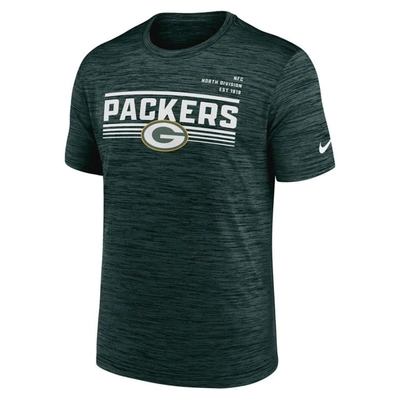 Shop Nike Green Green Bay Packers Yardline Velocity Performance T-shirt