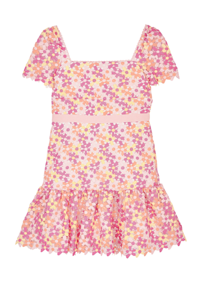 Shop Marlo Kids Pixie Floral Crochet-lace Dress (3-16 Years) In Multi Multi