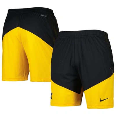 Shop Nike Black/gold Vanderbilt Commodores Player Performance Lounge Shorts