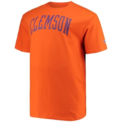 Shop Champion Orange Clemson Tigers Big & Tall Arch Team Logo T-shirt
