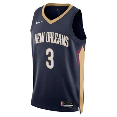 Shop Nike Unisex  C.j. Mccollum Navy New Orleans Pelicans Swingman Jersey
