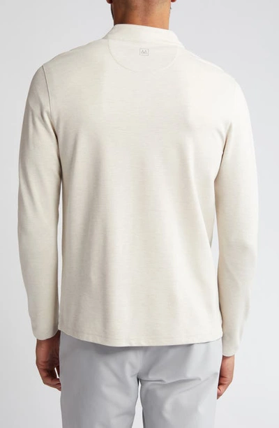 Shop Mizzen + Main Proflex Performance Quarter Zip Pullover In Sand Heather