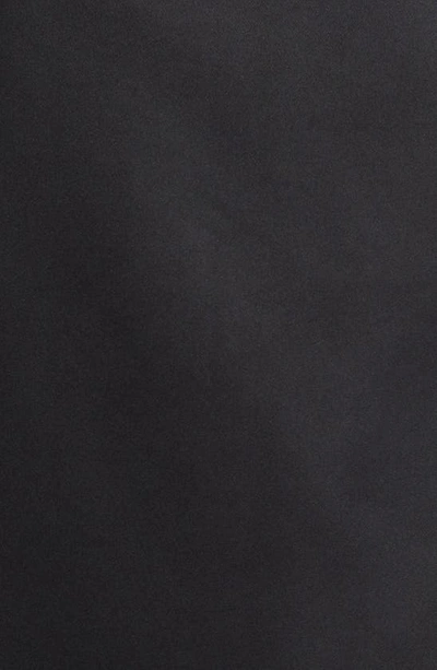Shop Coperni Sleeveless Cutout Satin Cape Minidress In Black