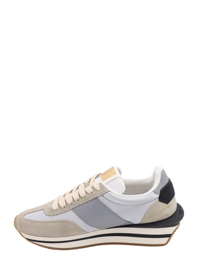 Shop Tom Ford Sneakers In Grey