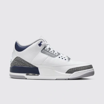 Pre-owned Nike Air Jordan 3 „midnight Navy“ Neu Eu45 Us11 Weiss Blau Grau No Dunk 1,2,4,5