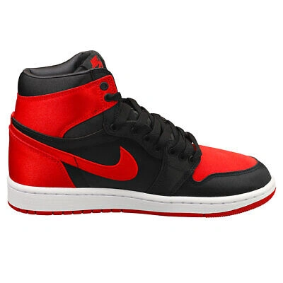 Pre-owned Nike Air Jordan 1 Retro Hi Og Damen Black Red Sneaker Mode - 38 Eu