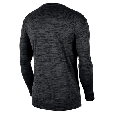 Shop Jordan Brand Black Oklahoma Sooners Team Velocity Performance Long Sleeve T-shirt