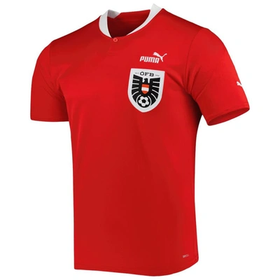 Shop Puma Red Austria National Team 2022/23 Home Replica Jersey