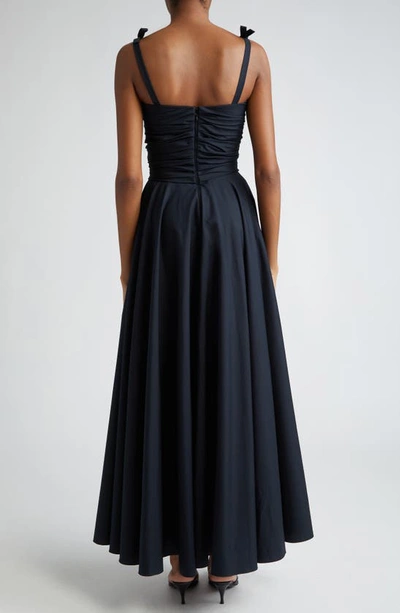 Shop Giambattista Valli Bow Front Maxi Dress In Black