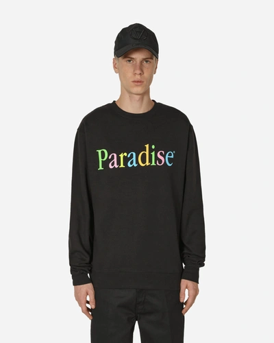 Shop Paradis3 Colors Logo Crewneck Sweatshirt In Black