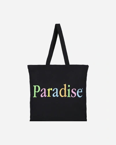 Shop Paradis3 Colors Logo Tote Bag In Black