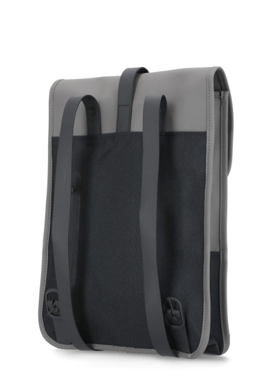 Shop Rains Bucket Mini W3 Backpack In Grey