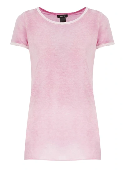 Shop Avant Toi Pink Cotton T-shirt