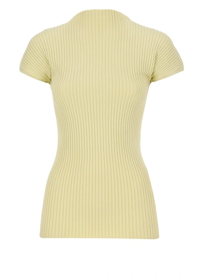 Shop Fabiana Filippi Yellow Cotton Shirt In Neutrals