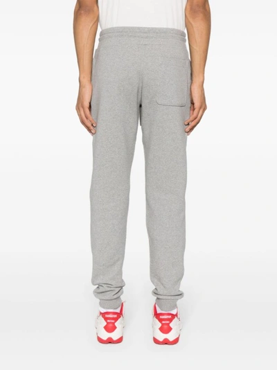 Shop Moncler Logo Patch Joggers In Grey