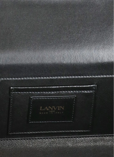 Shop Lanvin Pencil Chat Hand Bag In Black