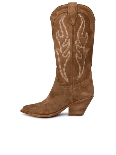 Shop Sonora Santa Fe Beige Suede Boots In Brown