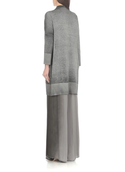 Shop Avant Toi Grey Wool And Cashmere Knitted Cardigan