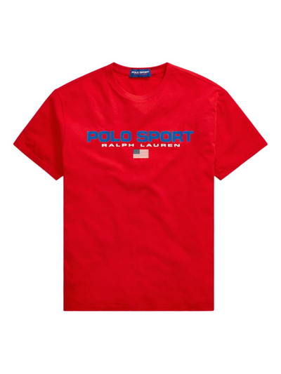 Shop Polo Ralph Lauren Men's Polo Sport T-shirt In Red