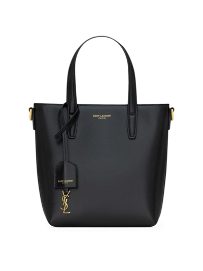 Shop Saint Laurent Women's Mini Shopping Bag In Black