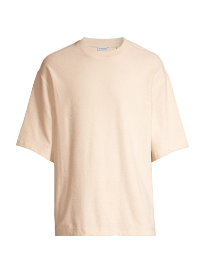 Shop Burberry Men's Crewneck Cotton T-shirt In Calico