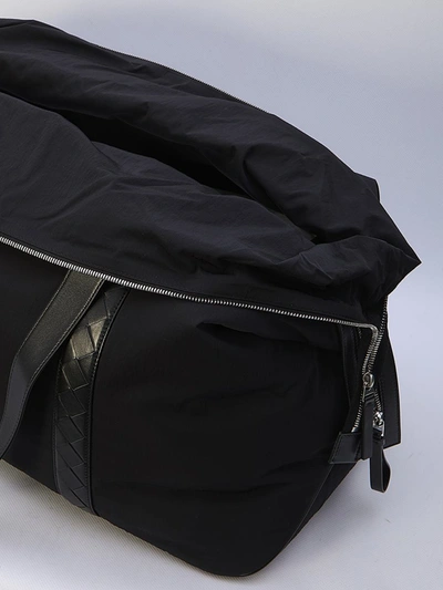 Shop Bottega Veneta Crossroad Weekender Large Bag In Black