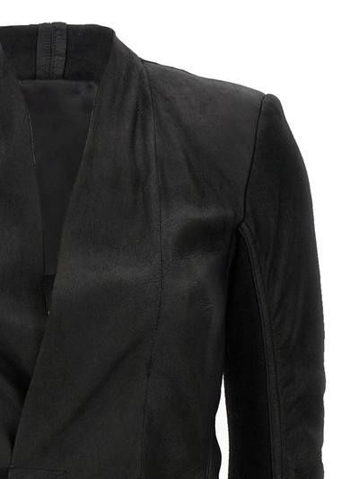 Shop Rick Owens 'hollywood' Blazer In Black