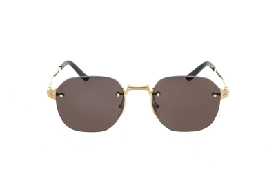 Shop Cartier Round Frame Sunglasses In Multi