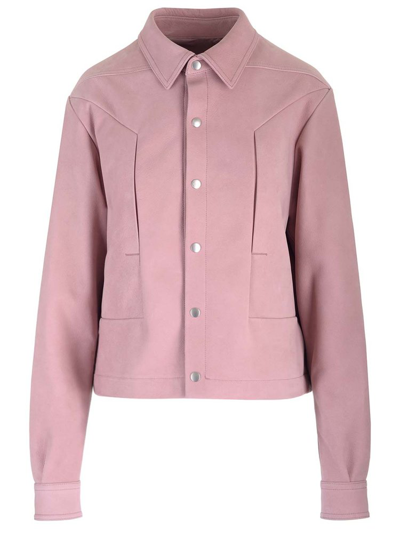 Shop Rick Owens Alice Strobe Shirt In Pink
