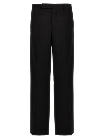 Shop Rick Owens Tailored Dietrich Pressed Crease Pants In Black