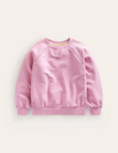 Shop Mini Boden Supersoft Sweatshirt Sugared Almond Pink Girls Boden