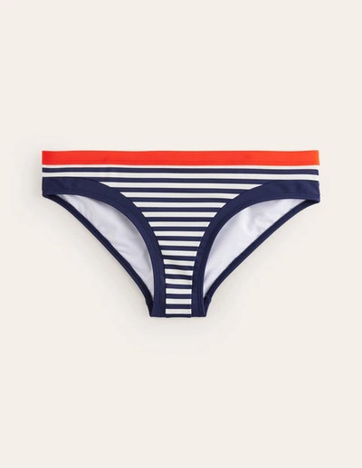 Boden Santorini Bikini Bottomsred, Navy Stripe Women  In Red, Navy Stripe