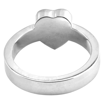 Shop Gucci Sterling Silver Heart Pendant Trademark Ring