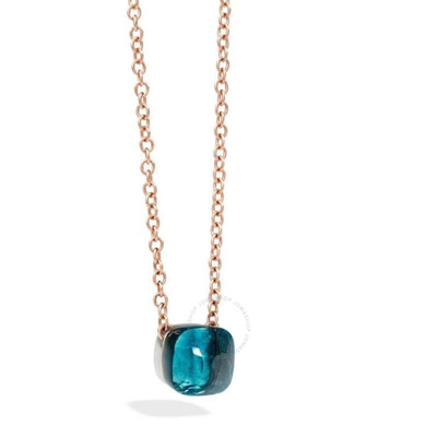 Pomellato Nudo Necklace With London Blue Topaz In Blue