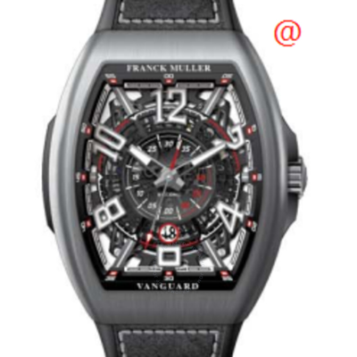 Shop Franck Muller Vanguard Mariner Automatic Black Dial Men's Watch V45scdtsqtrcgttbrnr(nrblctt)