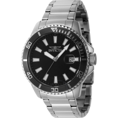 Shop Invicta Pro Diver Quartz Black Dial Men's Watch 46074