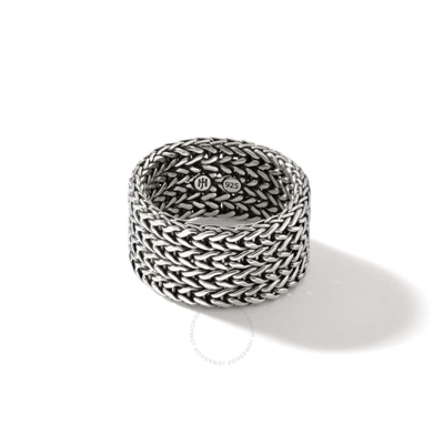 John Hardy 12mm Rata Chain Band Ring - Rm900921x7 In Silver-tone