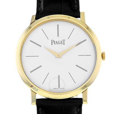 Shop Piaget Altiplano White Dial Men's Watch G0a29120 In Black / Gold / White / Yellow
