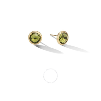 Shop Marco Bicego Jaipur Yellow Gold Peridot Stud Earrings - Ob957 Pr01 Y