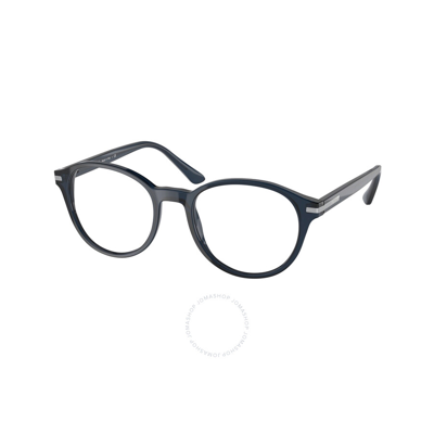 Shop Prada Demo Phantos Men's Eyeglasses Pr 13wv 08q1o1 51 In Blue