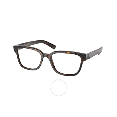 Shop Prada Demo Rectangular Men's Eyeglasses Pr 04yv 2au1o1 53 In Tortoise