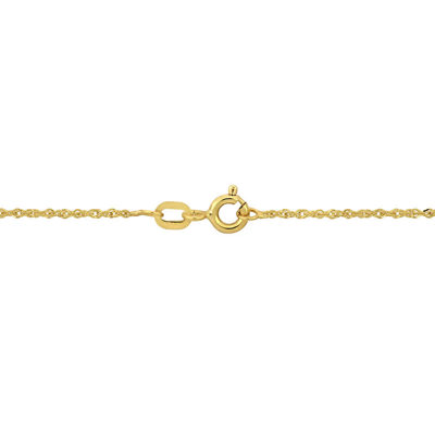 Shop Amour 1.2mm Sparkling Singapore Chain Necklace In 14k Yellow Gold - 20 In
