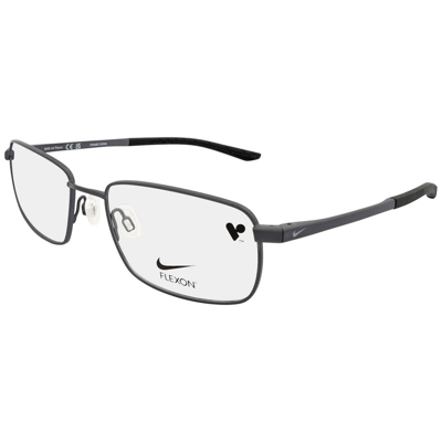 Nike Demo Square Men's Eyeglasses  4294 071 54 In Gun Metal / Gunmetal