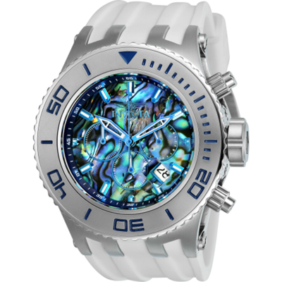 Shop Invicta Subaqua Chronograph Gmt Date Quartz Blue Dial Men's Watch 25014 In Two Tone  / Aqua / Blue / White