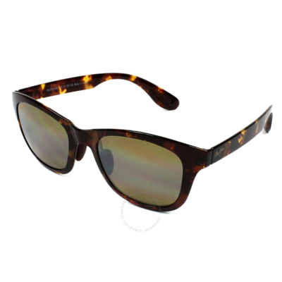 Shop Maui Jim Hana Bay Hcl Bronze Square Unisex Sunglasses H434-10l 51 In Bronze / Tortoise
