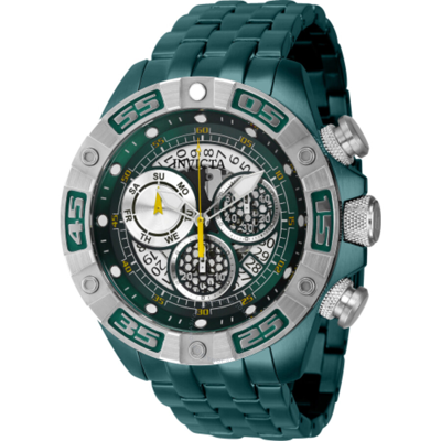 Shop Invicta Coalition Forces Chronograph Quartz Green Dial Men's Watch 41672