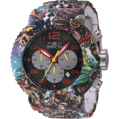 Shop Invicta Pro Diver Zager Exclusive Chronograph Quartz Men's Watch 43234 In Red   / Aqua / Black / Orange