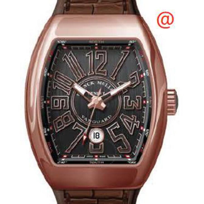 Shop Franck Muller Vanguard Classical Automatic Black Dial Men's Watch V45scdt5nnr(nrnr5n) In Black / Brown / Gold / Gold Tone / Rose / Rose Gold / Rose Gold Tone