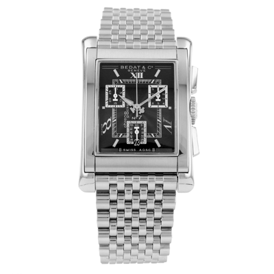 Shop Bedat N7 Chronograph Quartz Black Dial Men's Watch 778