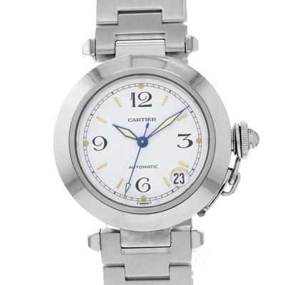 Shop Cartier Pasha C Automatic White Dial Men's Watch W31015m7